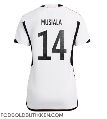 Tyskland Jamal Musiala #14 Hjemmebanetrøje Dame VM 2022 Kortærmet